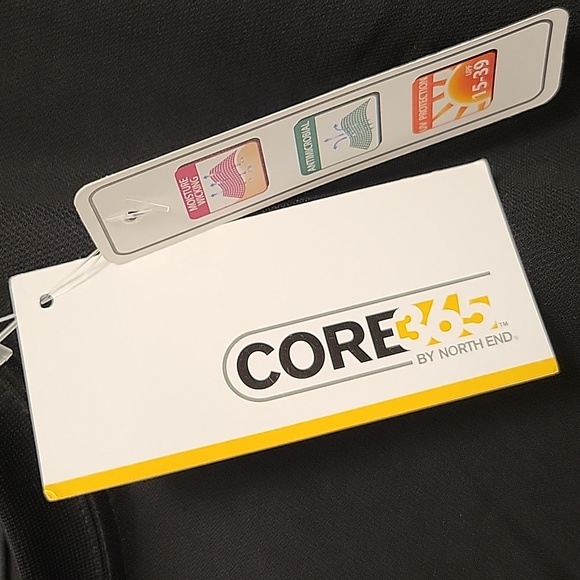 Core 365 Men's XL Performance Pique Crew Neck, Style 88182 Black - Picture 4 of 5